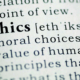 Photograph of "Ethics" dictionary entry.